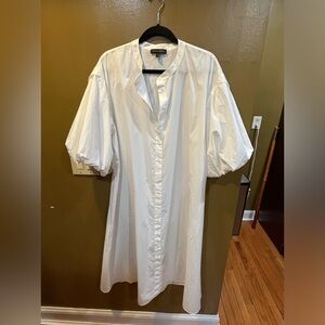 Banana Republic Puff-Sleeve Tie-Waist Dress.  XL